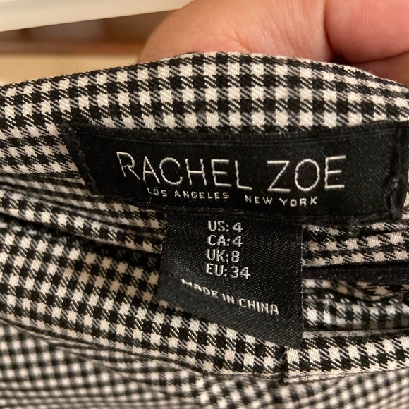 Rachel Zoe - Size 4 - High Waisted Skinny Work Pant - Plaid - Picture 4 of 4